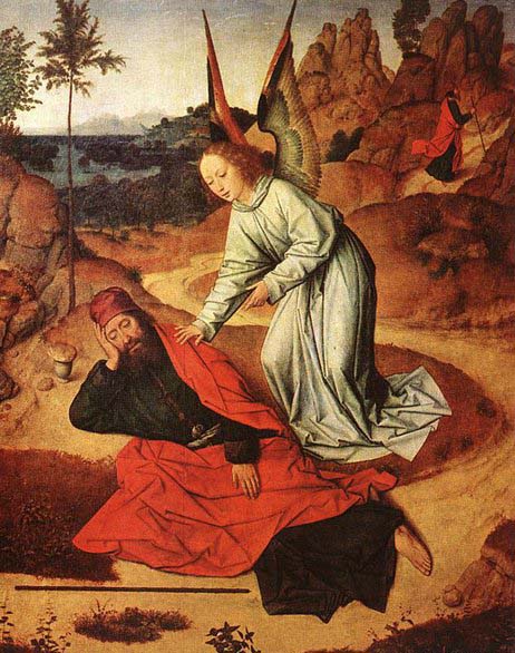 Dieric Bouts Prophet Elijah in the Desert